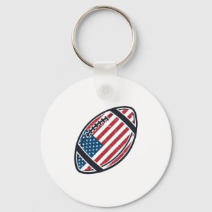 Chaveiro Desenho Vetorial Vintage de Futebol Americano Patr