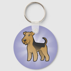 Chaveiro Desenhos animados Airedale Terrier/galês Terrier