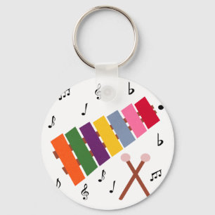 Chaveiro Desenhos animados coloridos do instrumento musical