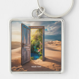 Chaveiro Deserto da Porta de Madeira Fantasy Cute