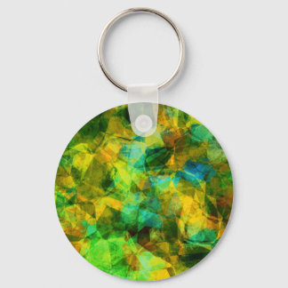 Chaveiro Design Abstrato Moderno Funky Greens