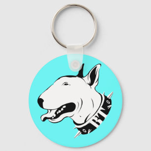 Chaveiro Design artístico da raça do cão de bull terrier