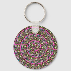 Chaveiro Design circular Meerkat,