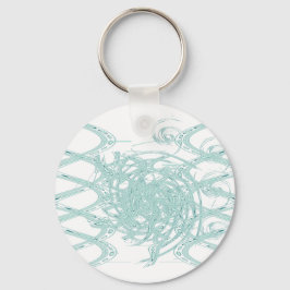 Chaveiro Design claro verde branco