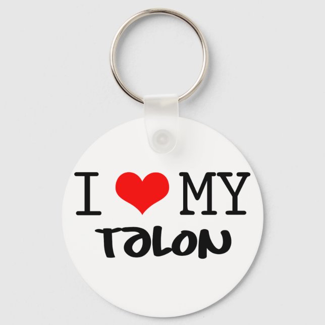 Chaveiro Design Classic "I Love My Talon" (Frente)
