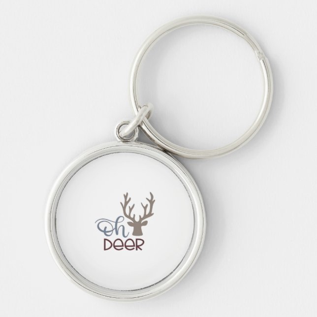 Chaveiro Design Clássico Retro Oh Deer  (Frente)