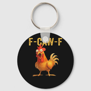 Chaveiro Design Criativo Casual Engraçado F Caw F Galinha