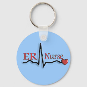 Chaveiro Design da enfermeira QRS do ER