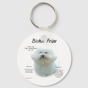Chaveiro Design da história de Bichon Frise