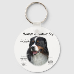 Chaveiro Design da história do cão de montanha de Bernese
