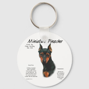 Chaveiro Design da história do Pinscher diminuto