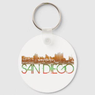Chaveiro Design da skyline de San Diego