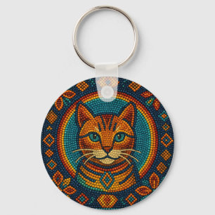 Chaveiro Design da tampa do gatinho