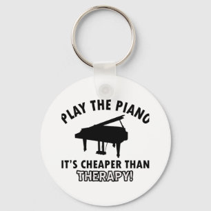 Chaveiro design da terapia do piano