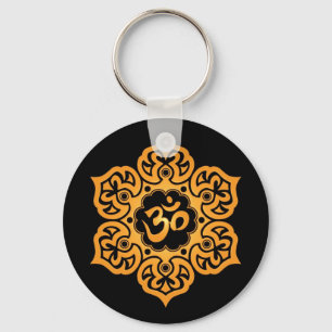 Chaveiro Design de Aum Amarelo-Negro
