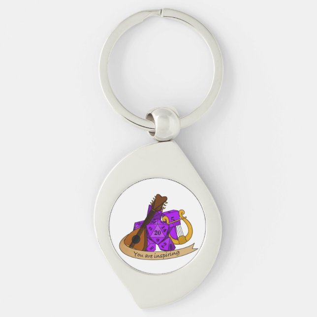 Chaveiro Design de Bard Dice (Frente)