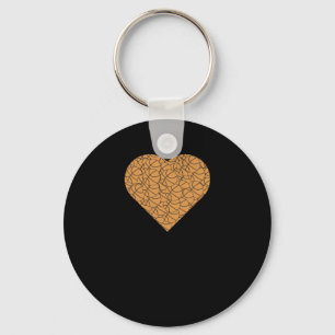 Chaveiro Design de basquetebol Heart Love