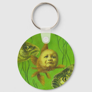 Chaveiro Design de Bebê Peixe Dourado Mutante