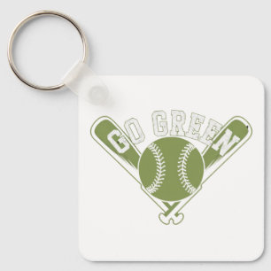 Chaveiro Design de Beisebol Verde