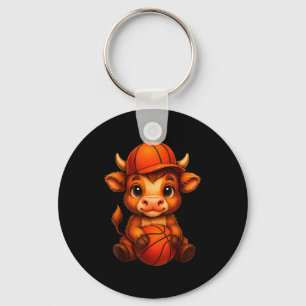 Chaveiro Design de bezerro de basquete de vaca das Terras A