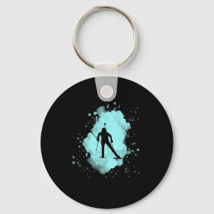 Chaveiro Design De Biathlon Wintersport Para Atletas