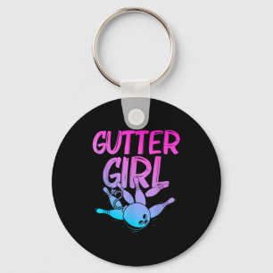 Chaveiro Design de boliche engraçado para garotas mulheres