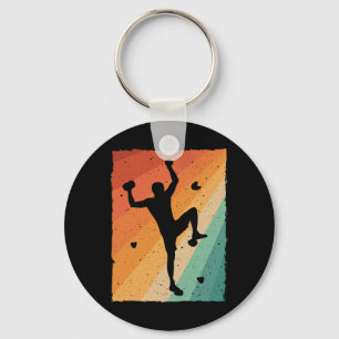 Chaveiro Design de Bouldering Vintage para Homens Mulheres