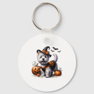 Chaveiro Design de Cachorro de Terrier West Terrier no West