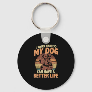 Chaveiro Design de Cachorro Mãe e Pai de Pet Motivacional