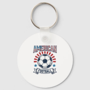Chaveiro Design de Camisa de Bola de Futebol Americano Vint