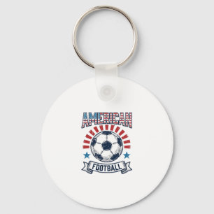 Chaveiro Design de Camisa de Bola de Futebol Americano Vint
