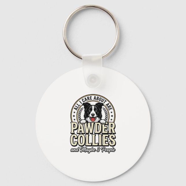 Chaveiro Design de camiseta engraçado para amante de cães B (Frente)