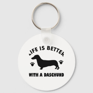 Chaveiro design de cão daschund
