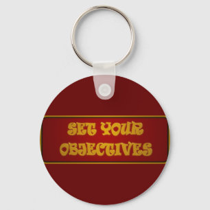 Chaveiro design de carreira de motivação com texto