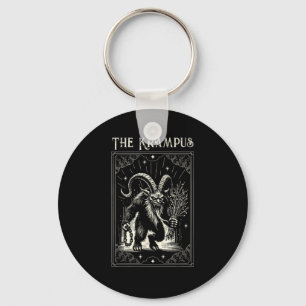 Chaveiro Design de Carta de Tarot do Krampus Temporada de N