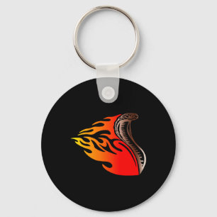 Chaveiro design de chamas de cobra