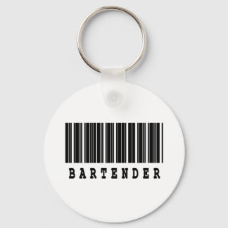 Chaveiro design de código de barras do barman