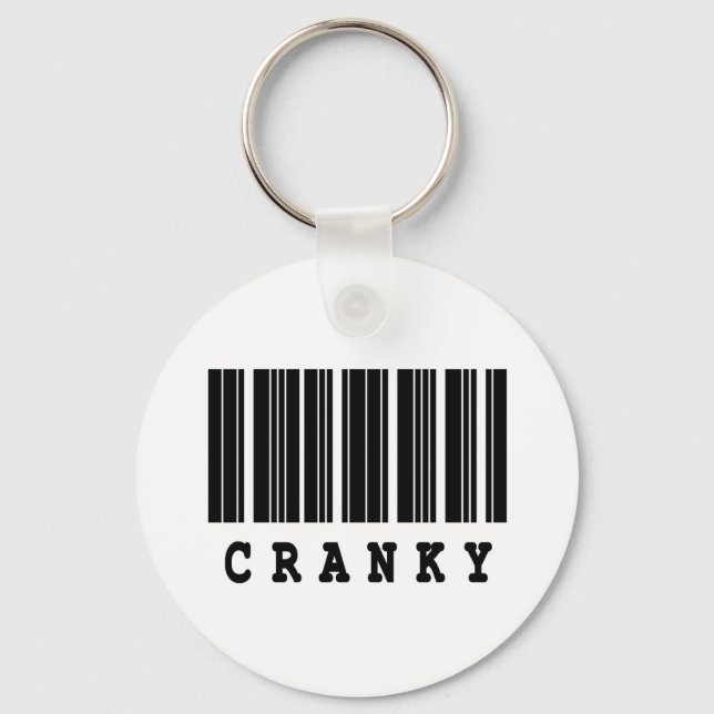 Chaveiro design de código de barras do manto (Frente)