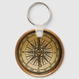 Chaveiro Design de Compass Faux Steampunk