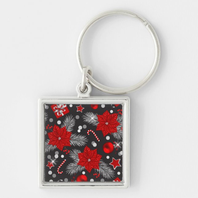 Chaveiro Design de decoração de Natal (Frente)