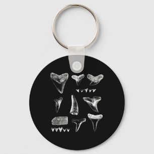 Chaveiro Design de Dentes Engraçados De Tubarão Para Homens