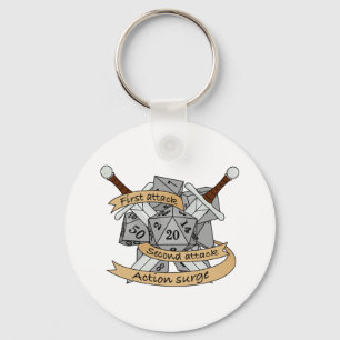 Chaveiro Design de Dice de Combatente