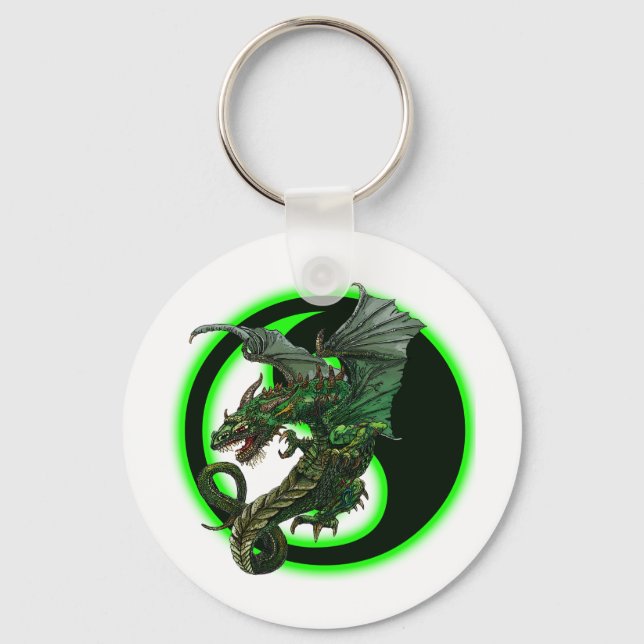 Chaveiro Design de Dragão Pervertido (Frente)