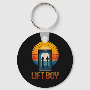 Chaveiro Design de Elevador Retro Lift Boy Estilo Vintage D