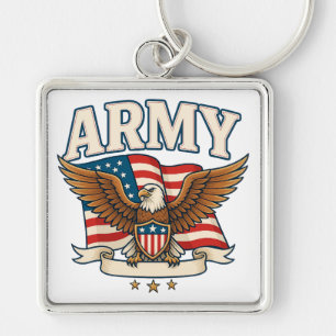 Chaveiro Design de Emblema do EXÉRCITO