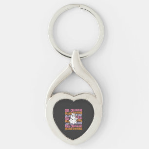 Chaveiro Design de Fantasma de Enfermeira CNA de Halloween