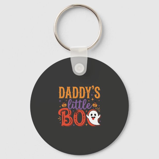 Chaveiro Design de Fantasma de Halloween do Pequeno do Papa (Frente)