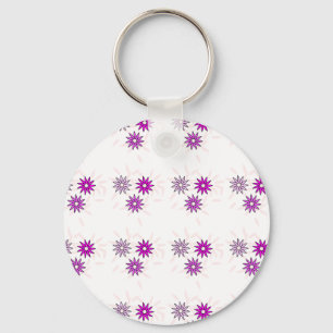 Chaveiro Design de flor branca