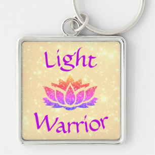 Chaveiro Design de Flor Leve Warrior Lotus