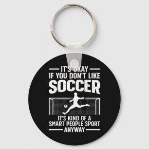Chaveiro Design de futebol engraçado para homens e mulheres